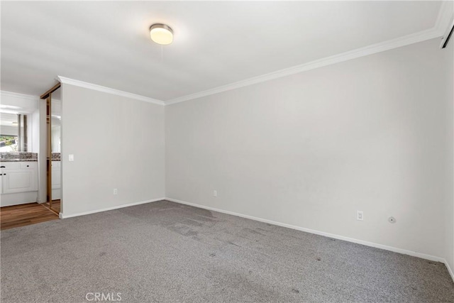 779 Via Sierra Nevada, Riverside, CA 92507 - carpeted empty room featuring crown molding and baseboards