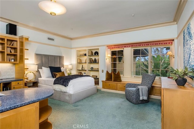 1129 Via Mirabel, Palos Verdes Estates, CA 90274 - bedroom featuring ornamental molding and carpet