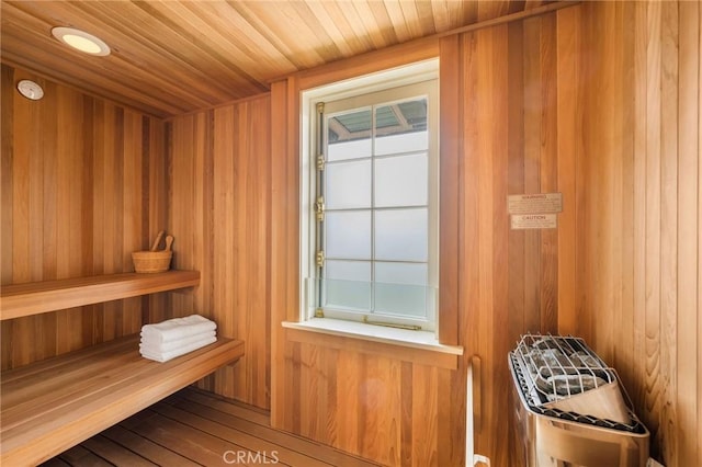1129 Via Mirabel, Palos Verdes Estates, CA 90274 - relaxing sauna featuring wooden walls and wooden ceiling