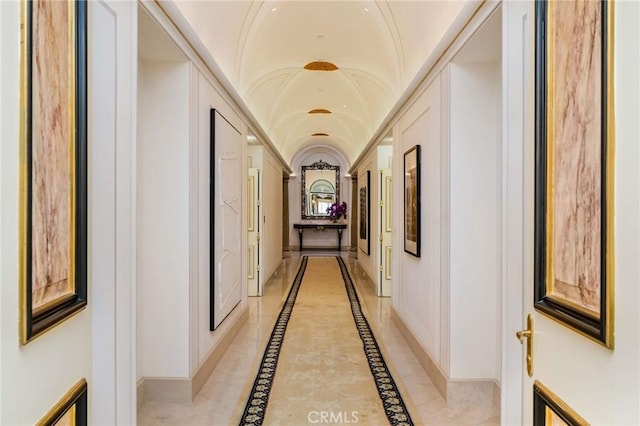1129 Via Mirabel, Palos Verdes Estates, CA 90274 - hallway with inlaid floor details and baseboards