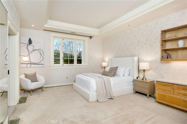 1129 Via Mirabel, Palos Verdes Estates, CA 90274 - bedroom with light carpet and a tray ceiling