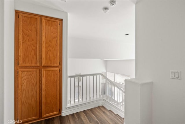 27545 Wellsley Way, Valencia, CA 91354 - staircase with wood finished floors
