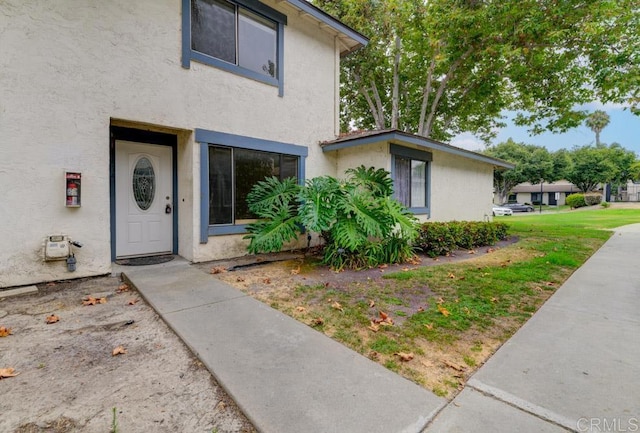3414 Del Este Way, Oceanside, CA 92056 - property entrance with stucco siding