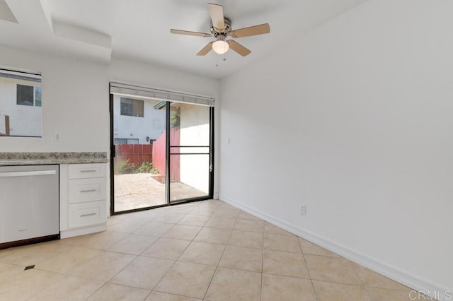 3414 Del Este Way, Oceanside, CA 92056 - empty room featuring ceiling fan and light tile patterned floors