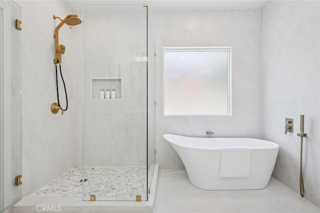 38 San Raphael, Dana Point, CA 92629 - full bath featuring a shower stall and a freestanding bath