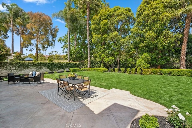 38 San Raphael, Dana Point, CA 92629 - view of patio with outdoor lounge area and outdoor dining space