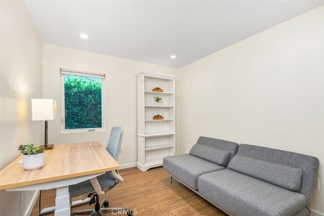 21225 Kent Ave, Torrance, CA 90503 - office area with wood finished floors and recessed lighting
