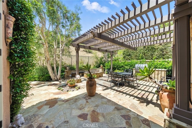 72 Shade Tree, Irvine, CA 92603 - view of patio / terrace featuring outdoor dining space and a pergola