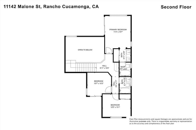11142 Malone St, Rancho Cucamonga, CA 91701 - view of property floor plan