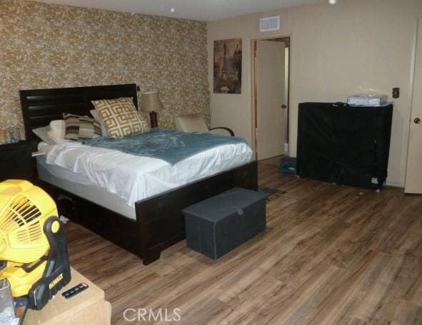 15411 Runnymede St, Van Nuys, CA 91406 - bedroom with wood finished floors