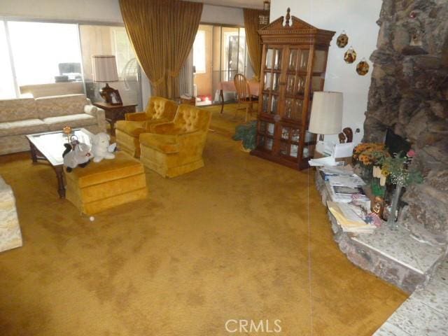 15411 Runnymede St, Van Nuys, CA 91406 - living room with carpet and a fireplace