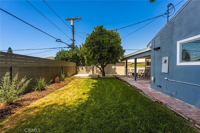 17216 Lorne St, Van Nuys, CA 91406 - fenced backyard with a patio area