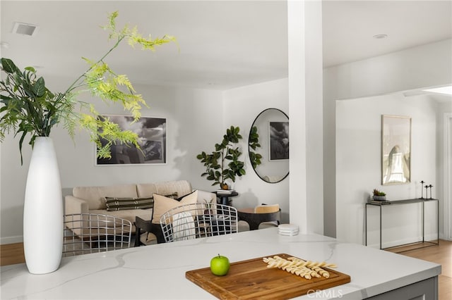 17216 Lorne St, Van Nuys, CA 91406 - living area with wood finished floors