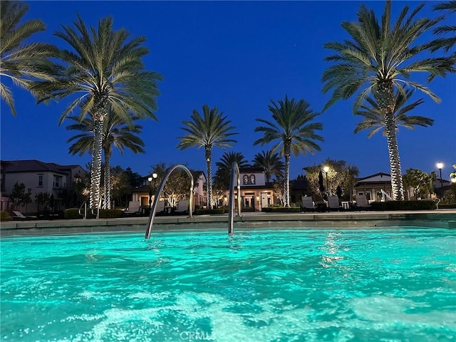 227 Carlow, Irvine, CA 92618 - pool at twilight featuring a community pool