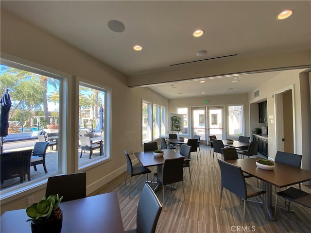 227 Carlow, Irvine, CA 92618 - dining area with recessed lighting and baseboards