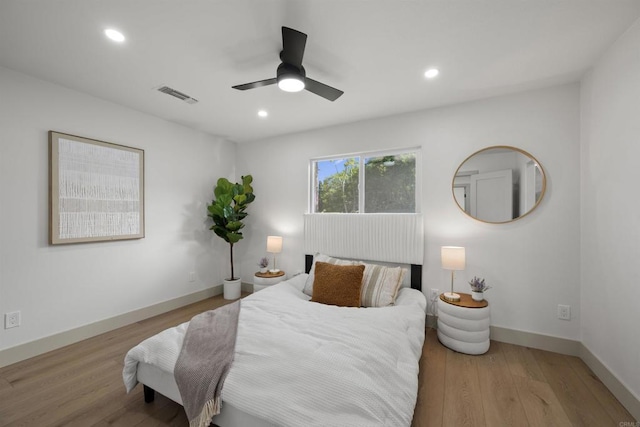 6863 Tanglewood Rd, San Diego, CA 92111 - bedroom with recessed lighting, wood finished floors, and ceiling fan