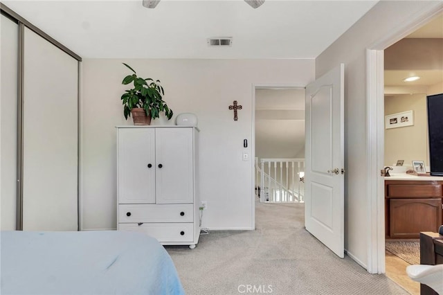15736 Milne Cir, Moorpark, CA 93021 - bedroom with light colored carpet and ensuite bath
