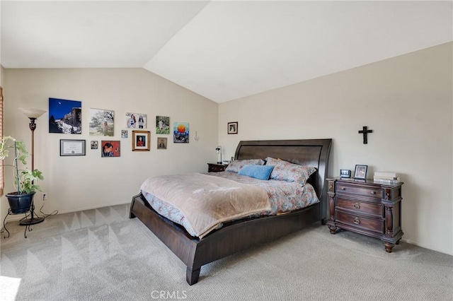 15736 Milne Cir, Moorpark, CA 93021 - bedroom with carpet flooring and vaulted ceiling