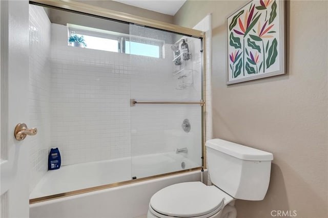 15736 Milne Cir, Moorpark, CA 93021 - bathroom with toilet and enclosed tub / shower combo