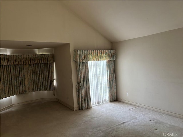 220 N Ynez Ave, Monterey Park, CA 91754 - spare room featuring carpet and high vaulted ceiling