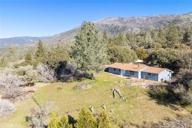 33030 Rd 233, North Fork, CA 93643 - aerial view of property and surrounding area featuring a mountainous background