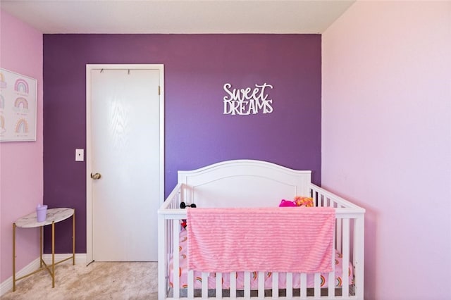 33030 Rd 233, North Fork, CA 93643 - carpeted bedroom featuring a crib and baseboards