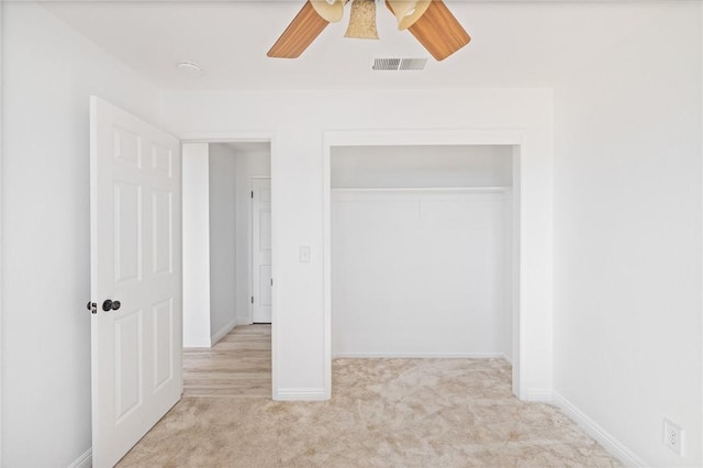 33030 Rd 233, North Fork, CA 93643 - unfurnished bedroom with carpet flooring, a closet, and ceiling fan