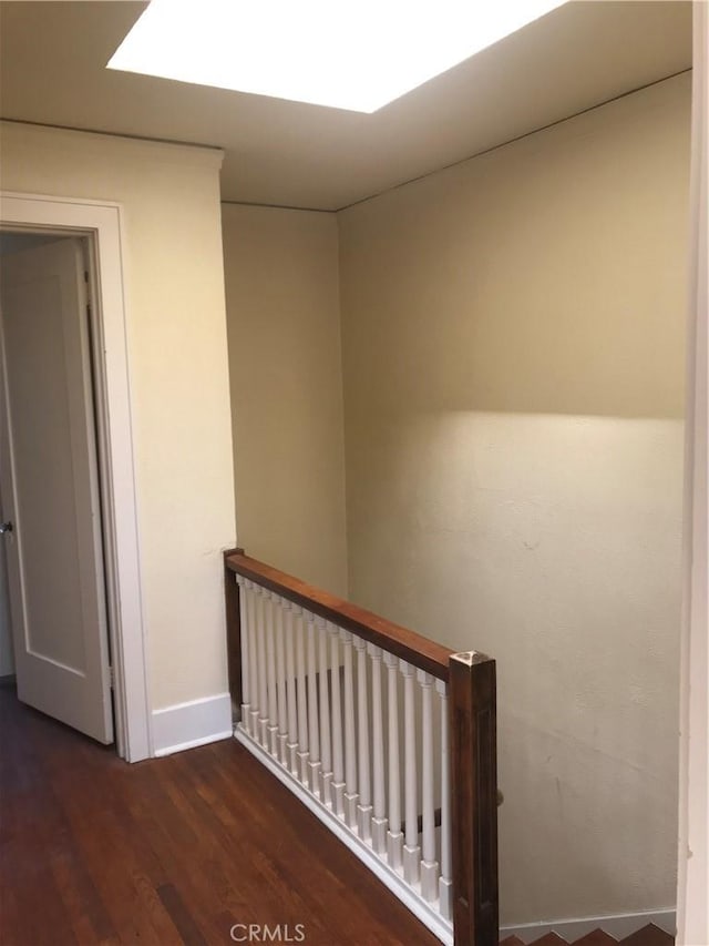 254 E Glenarm St, Pasadena, CA 91106 - hallway with an upstairs landing and dark wood finished floors