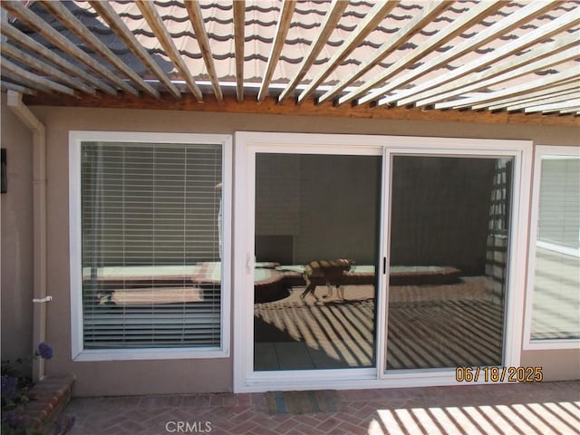 500 Galleon Way, Seal Beach, CA 90740 - property entrance with a pergola and a metal roof