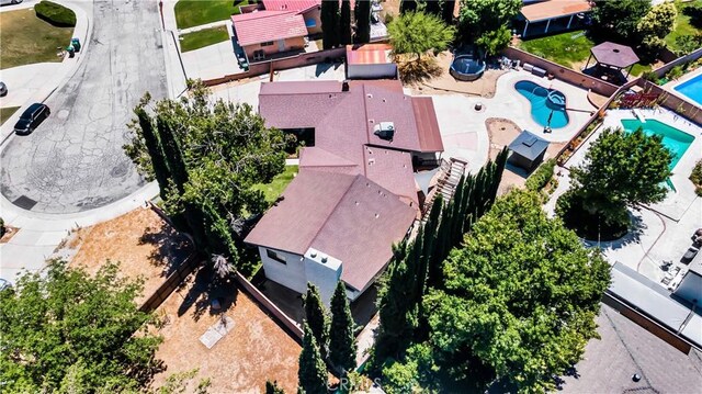 2528 Key Ct, Lancaster, CA 93536 - drone / aerial view of a pool area