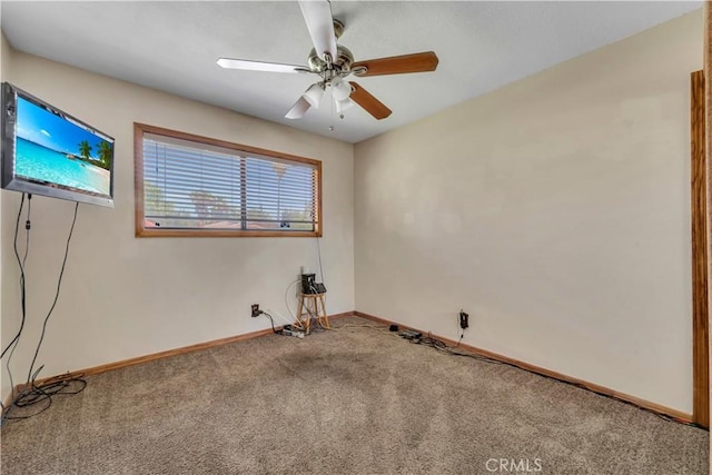 2528 Key Ct, Lancaster, CA 93536 - spare room featuring carpet and a ceiling fan