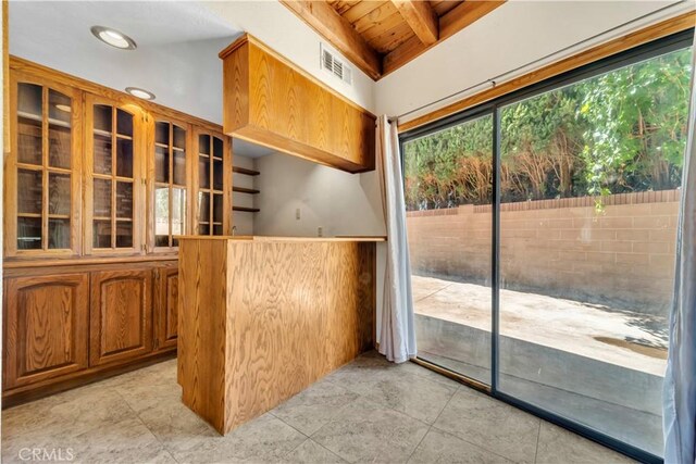2528 Key Ct, Lancaster, CA 93536 - unfurnished sunroom featuring beam ceiling
