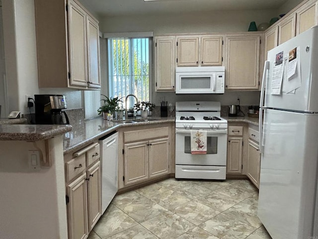 11422 Via Rancho San Diego Unit 84, El Cajon, CA 92019 - kitchen with white appliances and a sink