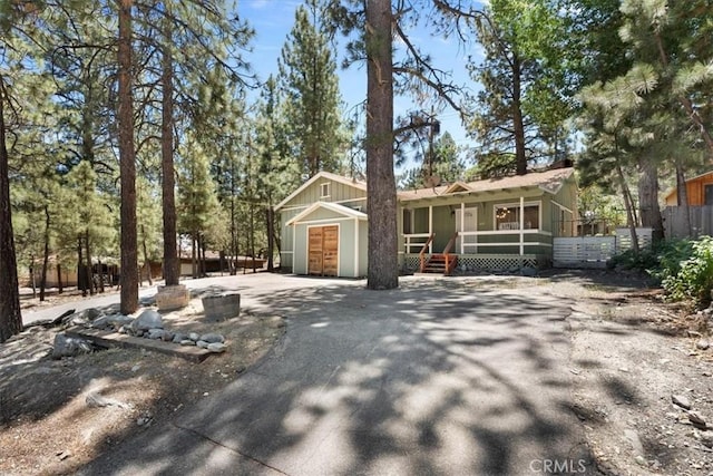 1869 Thrush Rd, Wrightwood, CA 92397 - view of front of home featuring covered porch