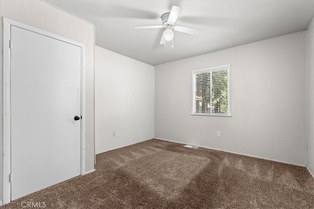 1869 Thrush Rd, Wrightwood, CA 92397 - unfurnished bedroom with carpet flooring and a ceiling fan