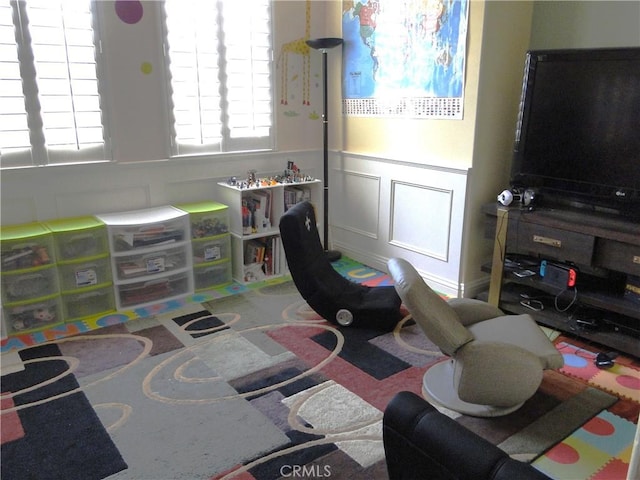 1482 Fergus, Claremont, CA 91711 - game room with a decorative wall and wainscoting