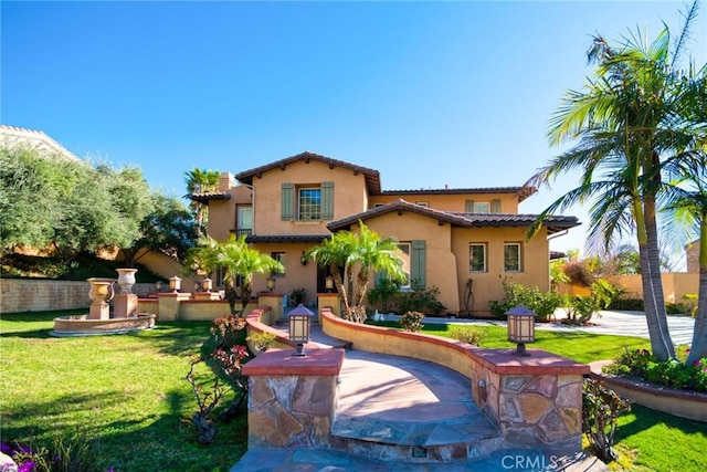 1482 Fergus, Claremont, CA 91711 - mediterranean / spanish-style house with stucco siding, a front lawn, and a tiled roof