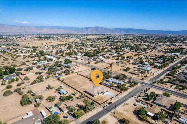 9121 6th Ave, Hesperia, CA 92345 - drone / aerial view of a mountain backdrop and a desert landscape