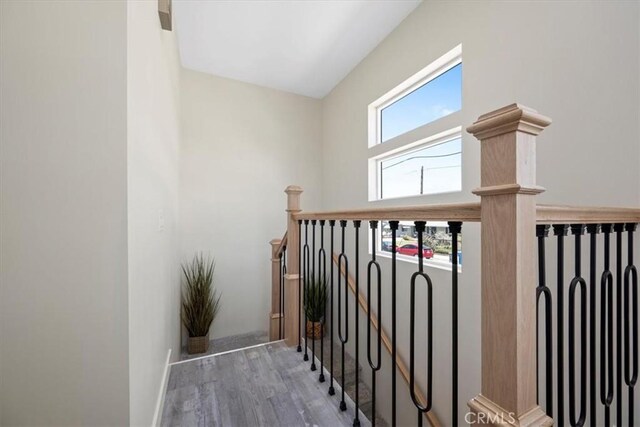 1296 Saratoga Ave, Grover Beach, CA 93433 - stairs with wood finished floors and baseboards
