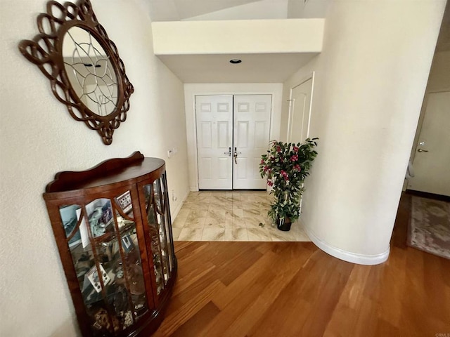 4150 Pindar Way, Oceanside, CA 92056 - foyer entrance with baseboards and wood finished floors