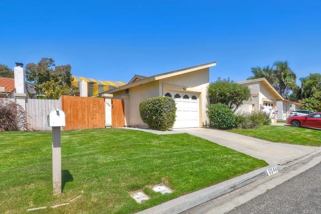 6548 Camino Del Parque, Carlsbad, CA 92011 - view of front of property with stucco siding, concrete driveway, and an attached garage