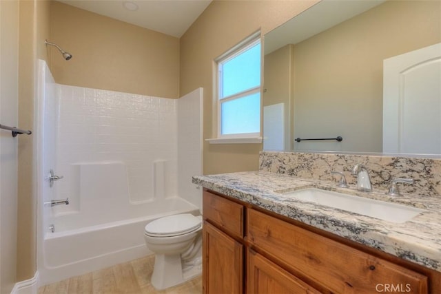 1910 Crandall Way, Paradise, CA 95969 - full bath featuring vanity, shower / washtub combination, and wood finished floors