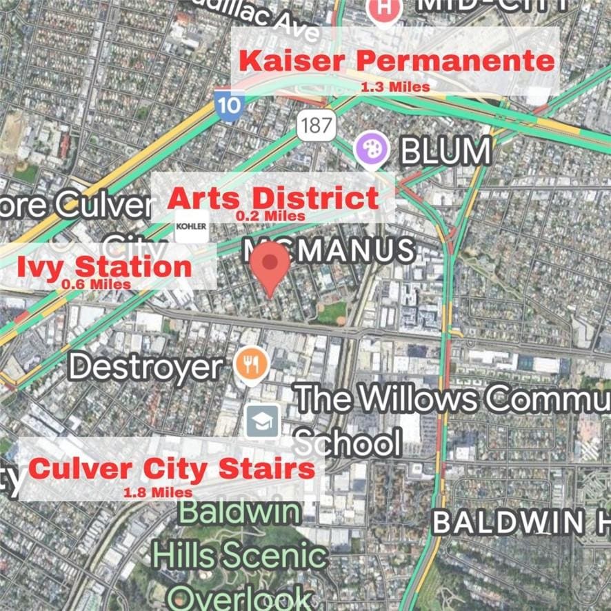 3425 Cattaraugus Ave, Culver City, CA 90232 - map / location