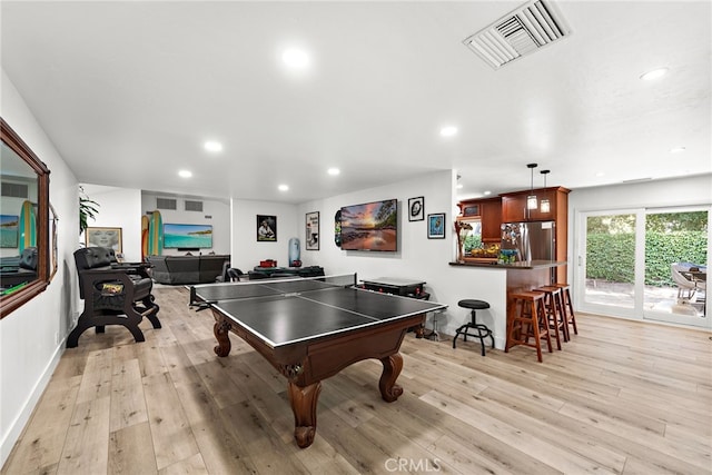 28536 Paseo Diana, San Juan Capistrano, CA 92675 - rec room featuring recessed lighting and light wood-style flooring