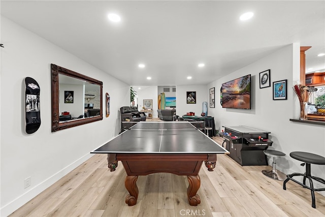 28536 Paseo Diana, San Juan Capistrano, CA 92675 - playroom with recessed lighting and light wood-style floors