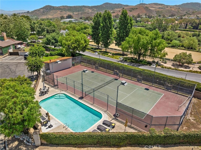 28536 Paseo Diana, San Juan Capistrano, CA 92675 - bird's eye view of a mountain backdrop and a pool area