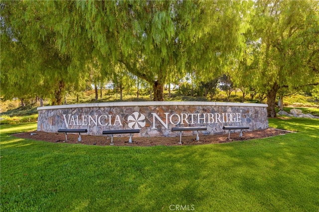 27448 Bridgewater Dr, Valencia, CA 91354 - community sign with a lawn