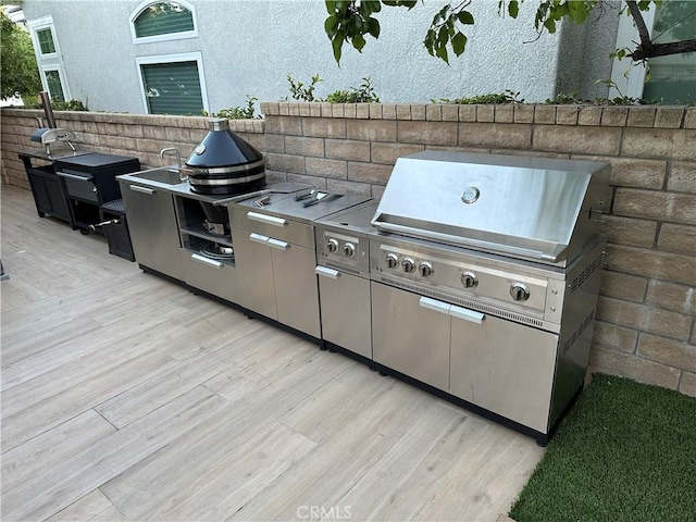 27448 Bridgewater Dr, Valencia, CA 91354 - view of patio with area for grilling