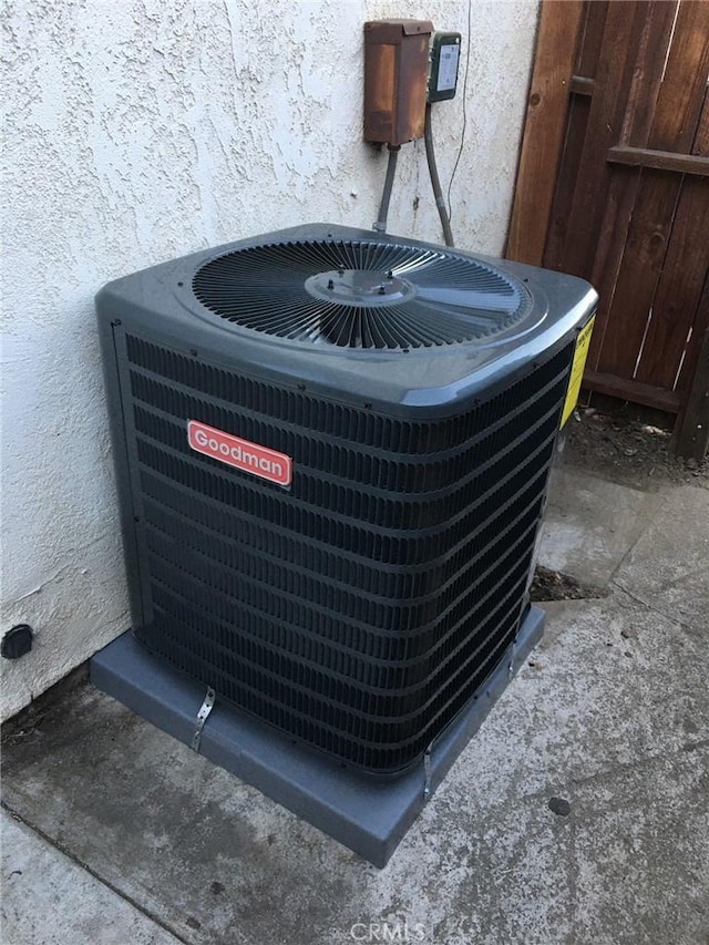18065 Dorsey Way, Fontana, CA 92335 - exterior view of a cooling unit and stucco siding