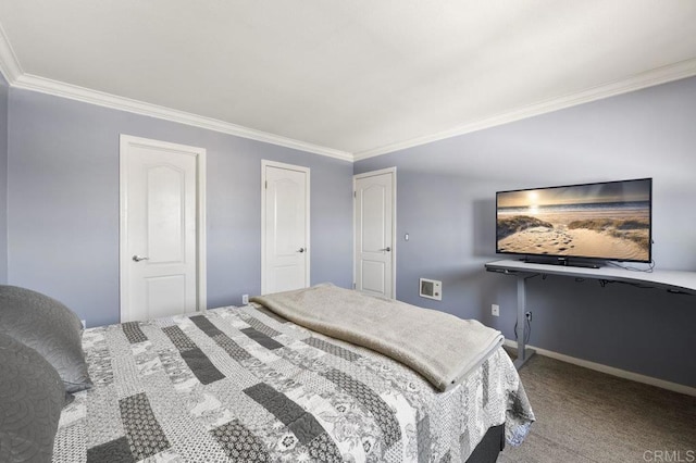 1240 N Broadway Unit 30, Escondido, CA 92026 - bedroom with crown molding and carpet flooring